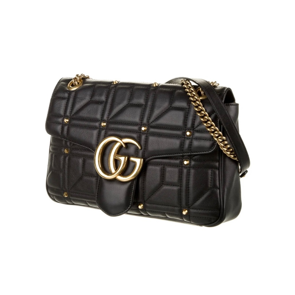 SOLD !!!! Gucci Studded GG Medium shoulder bag